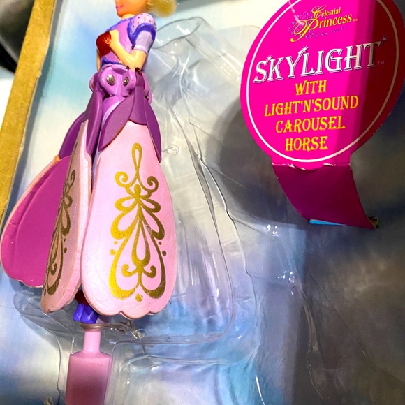 SKYLIGHT CELESTIAL PRINCESS CAROUSEL HORSE LIGHT N’ SOUND MUSIC VTG 1996 WORKS! - Picture 8 of 16
